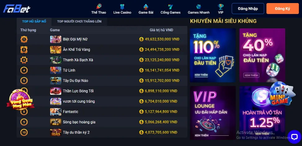 Hoàn trả hàng ngày không giới hạn 11u game